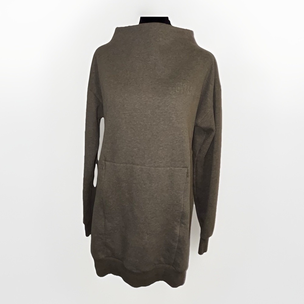 Gymshark Women's So Soft Jumper Sweatshirt Pullover Funnel Neck Green Size Small